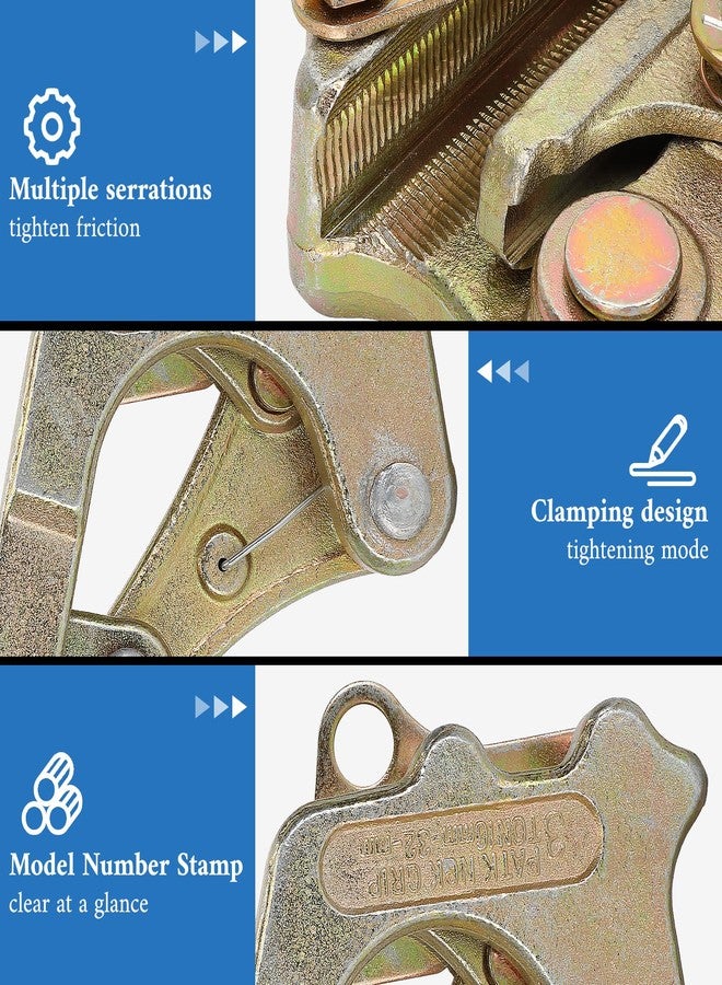 LONGADS 3T Cable Clamp, 0.5/1/2/3T Cable Puller Grip, 3T Capacity 6615 LBS - Image 4